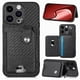 thumbnail image 1 of Funda Billetera Tejida para iPhone 15 Pro con Soporte y Tarjetero Negro, 1 of 5