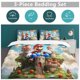 thumbnail image 5 of Super Mario 3-Piece Comforter Set for Bedroom Super Mario Bedding Set for Kids Adults Soft Microfiber Duvet Cover Set with Zipper Closure, 5 of 5