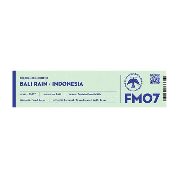Incienso Nippon Kodo FM 07 Bali Rain – 15 varillas