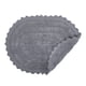 thumbnail image 3 of Alfombra de baño DII Crochet Collection reversible pequeña ovalada gris, 3 of 7