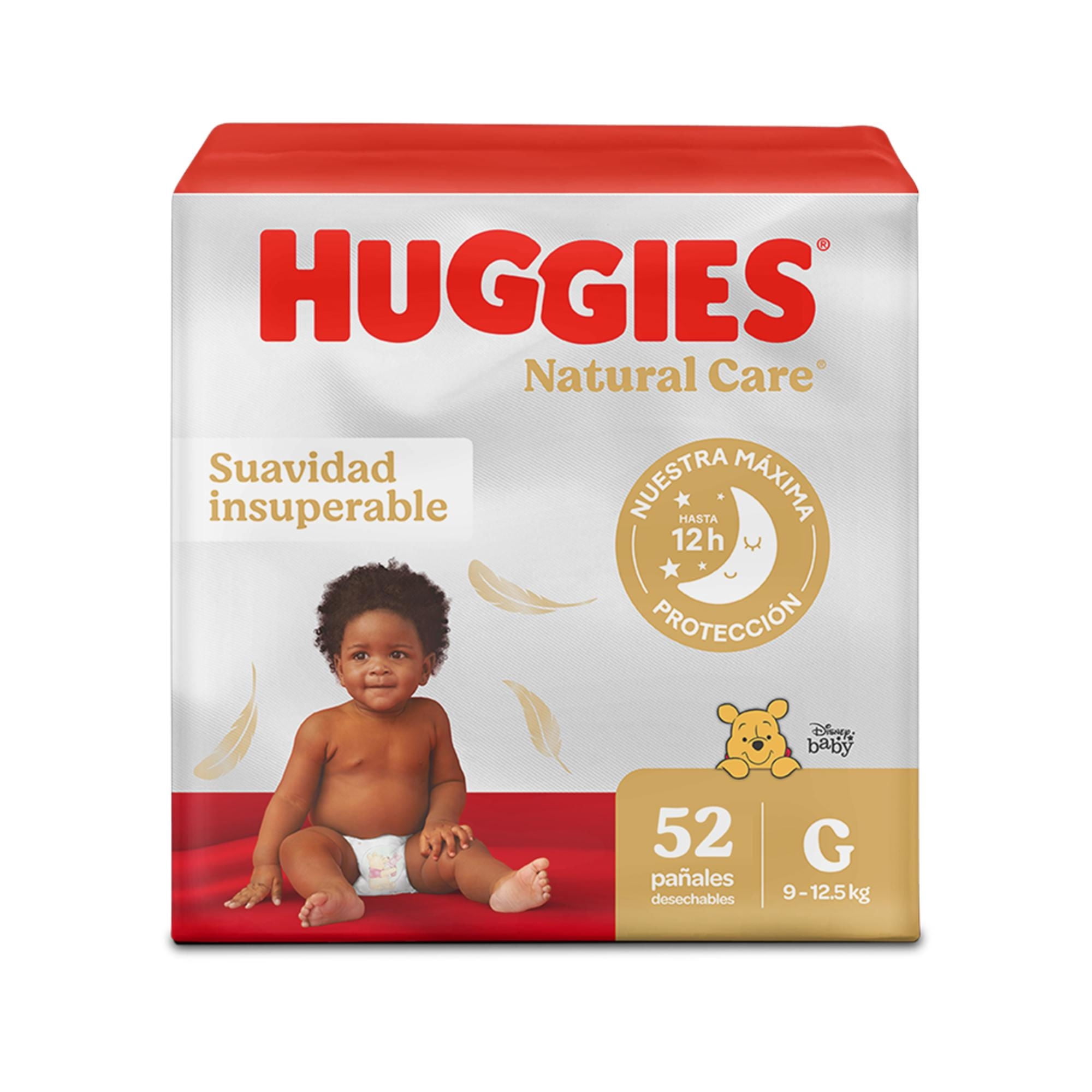 Pañales Natural Care G 52 unidades Huggies
