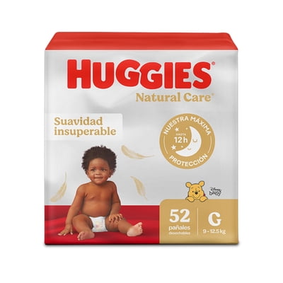 Pañales Natural Care G 52 Unidades Huggies