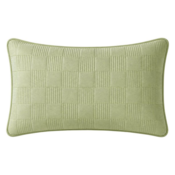 Protector de almohada estilo sobre REGALWOVEN, paquete de 1, protector de almohada acolchado impermeable de poliéster, adecuado para uso en el hogar y hotel, verde reina