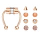 thumbnail image 1 of Anillo De Nariz Falso Magnético No Piercing Estilo Punk Regalos De Moda Para Hombres Mujeres Oro Rosa, 1 of 5