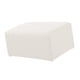 thumbnail image 4 of Stretch Ottoman Puf Cover Reposapiés Taburete Slipcover Protector Blanco, 4 of 5