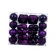 thumbnail image 3 of 48 Adornos Navideños de Bolas, Irrompibles, Colgantes, Decorativos, con Forma de Lágrima, Polígono, Huecos, Redondos, de Material PP. Ideales para Fie violeta, 3 of 5