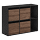 thumbnail image 1 of Mueble Organizador Negro con 4 Canastos de Tela Harslov, 1 of 8