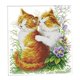 thumbnail image 4 of DIY Starter Cross Stitch Starter Pre-impreso Kissing Cats 11CT 42x44cm, 4 of 5