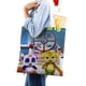 thumbnail image 4 of Word Party Bolso de tela con estampado de lienzo para mujer, bolsa de compras reutilizable y estética, con cremallera interior, regalo para mujer,40*45cm., 4 of 6