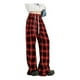 thumbnail image 4 of X2 Pantalón Cuadros Pierna Ancha Mujer Casuales Forro Peludo, 4 of 10