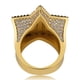thumbnail image 3 of Anillos de Lujo para Hombre con Estrella de Moda Bling Punky Rapero, Chapados en Oro de 18K, Brillantes, Grandes, con Hielo, Hip Hop, Circonia Cúbica, Anillos de Compromiso para Hombre, 3 of 7