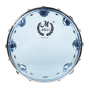 Magideal - Pandereta De Percusión Doble Educativos Tambor De Mano Musical Para En Hogar Niños , 10 Pulgadas Azul