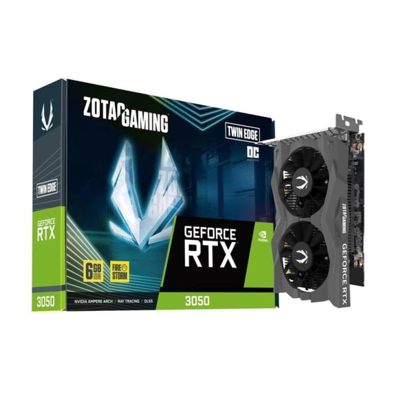 Tarjeta de Video ZOTAC GeForce RTX3050 6G GDDR6 Twin Edge OC