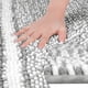 thumbnail image 3 of REGALWOVEN Alfombra de Baño de Chenilla a Rayas con Bordes, Alfombra de Piso de Baño Antideslizante, Lavable a Máquina Gris Oscuro 20" x 32", 3 of 6