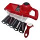 thumbnail image 1 of Rallador Y Rebanador De Verduras, Herramienta Manual Multiusos Con 6 Hojas Para Restaurante Y Hogar, 1 of 3