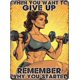 thumbnail image 1 of Letrero sala gimnasio terapia fitness vintage metal estaño hierro pintura decoración pared hogar club cueva hombre 30x20 cm, 1 of 6