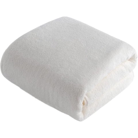 Aura Zeus - Toallon Grande De Baño Blanco 100 X 140 Microfibra Playa De Mano Az