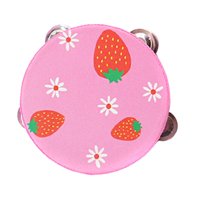 Magideal - Pandereta De Mano De Madera De Doble Fila, Instrumentos De Percusión, Tambor De Mano, Juguete Educativo Para Juegos, Juguetes, Karaoke, Niños Pequeños 15 Centímetros