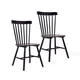 thumbnail image 1 of Pack 2 Sillas Comedor Madera Caucho Windsor Nórdic Negra, 1 of 9