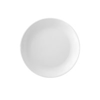 Kulsan - Set De 6 Platos Melamina Redondo Sin Borde Blanca 23 Cm Línea Clásica