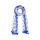 thumbnail image 1 of INSPIRE CHIC Bufanda Vintage Floral para Mujer, Pañuelo Ligero de Seda para Protección Solar, Envoltura para la Cabeza, Bandanas para Verano, Talla Única Azul Marino, 1 of 6