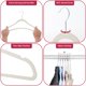 thumbnail image 3 of Perchas de ropa LDC LUX pack de 30 blancas de terciopelo antideslizante, 3 of 9