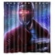 thumbnail image 1 of Cortina de ducha con máscara de Darth Vader de Star Wars, juego de cortina de baño con ganchos, tamaño 66 x 72 pulgadas, 1 of 3