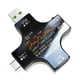 thumbnail image 4 of Detector amperímetro de voltaje y amperios, medidor de potencia USB portátil, comprobador de 5 A, cable USB negro Estilo A, 4 of 5