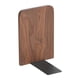thumbnail image 4 of Sujetalibros De Madera Moderno Elegante Y Pesado Para Estanterías De Escritorio 11 X 12 X 17 Cm Color Marrón, 4 of 5