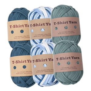 Bothyi - 6 Hilos Para Camisetas, 3 Colores, Fáciles De Lavar, Hilo De Tejer Para Manta, Almohada, Estilo A