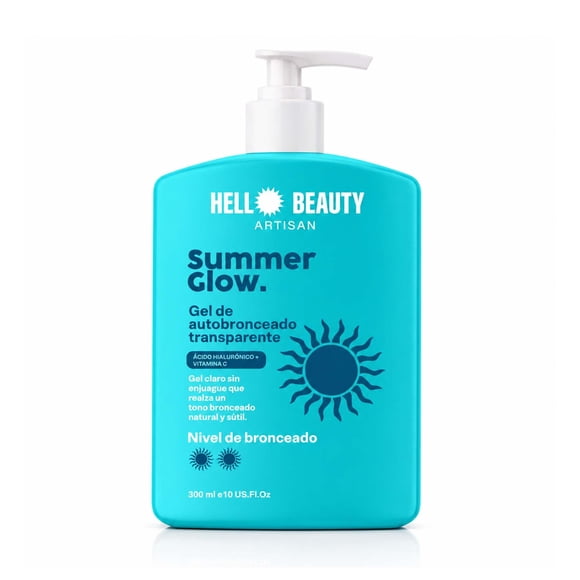 Gel bronceador Hello Beauty transparente, 300 ml