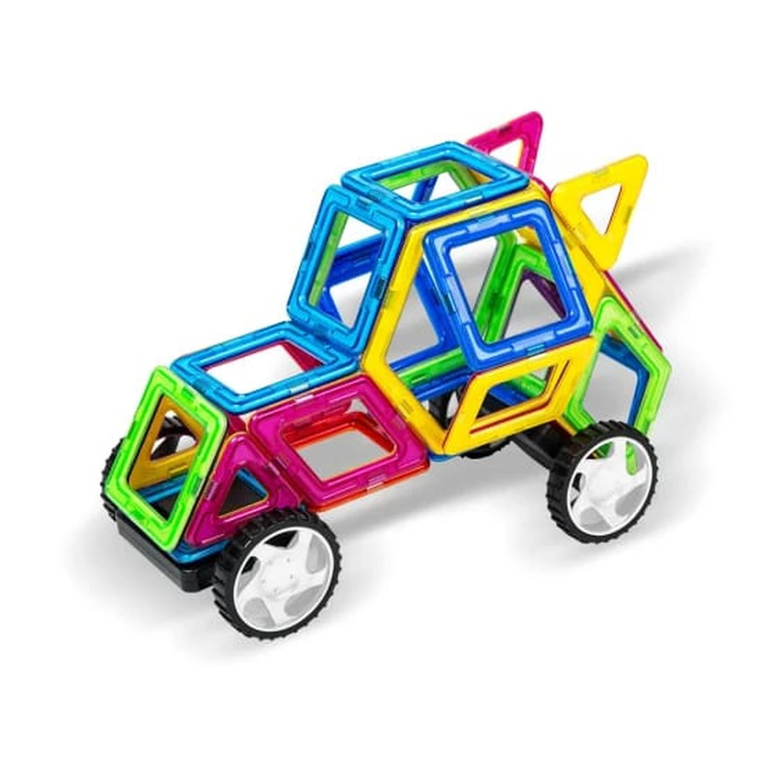 Oem - Puzzle Bloques De Construccion Magneticos Auto Rojo
