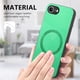 thumbnail image 3 of Magnetic Slim Case for iPhone 16e with Camera Guard & Anti-Scratch Back Green, 3 of 6