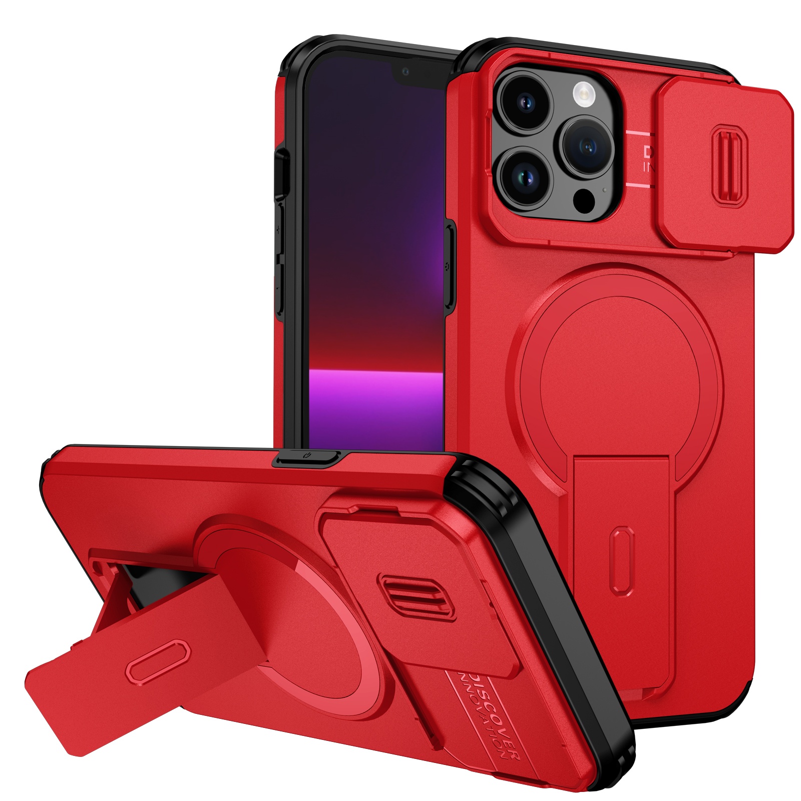 Funda Foxdock Para Iphone 13 Pro – Magnética Antigolpes Con Soporte Y Protección Doble