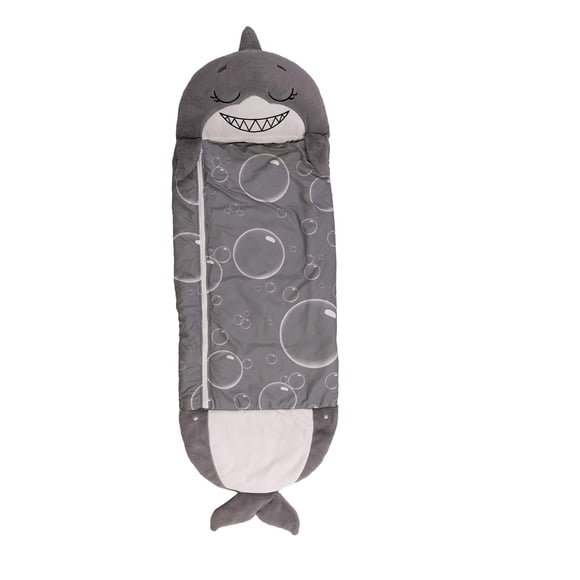 Pillow & Sack Happy Nappers Grey Shark para niños mayores de 3 años