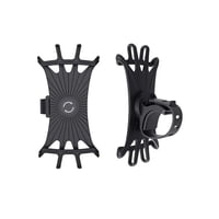 Genérico - Porta Smartphone Bike Smart Silicona Negro Giratorio 360