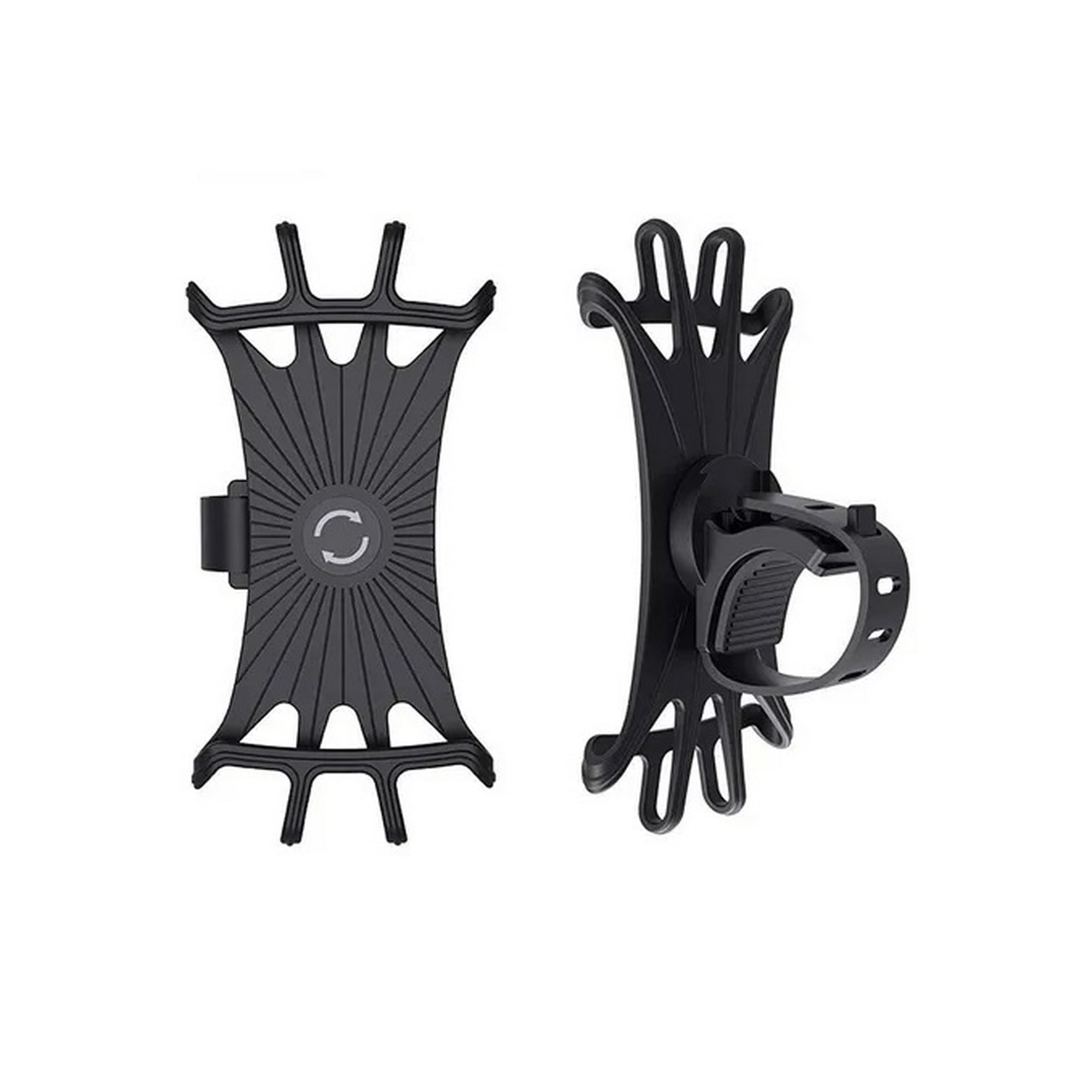 Genérico - Porta Smartphone Bike Smart Silicona Negro Giratorio 360