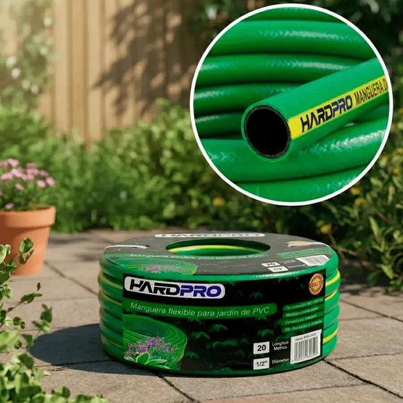 Manguera Riego Reforzada Proteccion Uv Jardin 20m 1/2 1.2mm