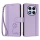 thumbnail image 3 of Funda Cartera Trébol para Xiaomi Poco X7 5G con Ranuras Tarjetas y Carga Inalámbrica Morado claro, 3 of 6