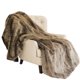 thumbnail image 1 of Manta Plutus Brands Frost Mink Piel Sintética Marrón Oscuro 90x150cm, 1 of 3