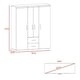 thumbnail image 3 of Closet 4 Puertas Fm Melamina 177,9x150,3x50,4 Cm Café Oscuro, 3 of 3