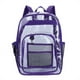 thumbnail image 1 of Women's Backpack Transparent PVC Bag Clear Backpacks for teenagers Students Men Transparent School Bag Backpack Stadium Approved, 1 of 3