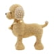 thumbnail image 4 of Estatua de perro de resina con cuentas, escultura de Animal, decoración del hogar, figura de cachorro, figura de escritorio para boda, chimenea, estan Dorado, 4 of 5