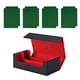 thumbnail image 4 of Caja De Baraja De Cartas Coleccionables, Juguete De Tarjeta De Recolección Fuerte, Estuche Para Tarjetas Deportivas De Cuero PU, Negro, Rojo Con Verde, 4 of 5