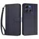 thumbnail image 3 of Funda Cartera Trébol para Motorola Moto G86 con Ranuras Tarjetas y Carga Inalámbrica Azul oscuro, 3 of 6