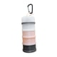 thumbnail image 2 of Contenedor De Proteínas A Prueba De Fugas Con 4 Compartimentos Apilables Para Entrenamiento En Casa, Deportes, Gris, Naranja Y Blanco, 2 of 5