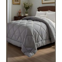 Rouss - Cubrecama Plumón Nordico 2 Plazas Gris Mas 2 Fundas Almohada