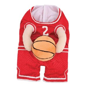 Ioensy - Disfraz De Baloncesto Para Perro Con Pelota Para Disfrazarse Como Regalo Para Mascotas, Festival, Fiesta Temática, Talla S, Color Rojo