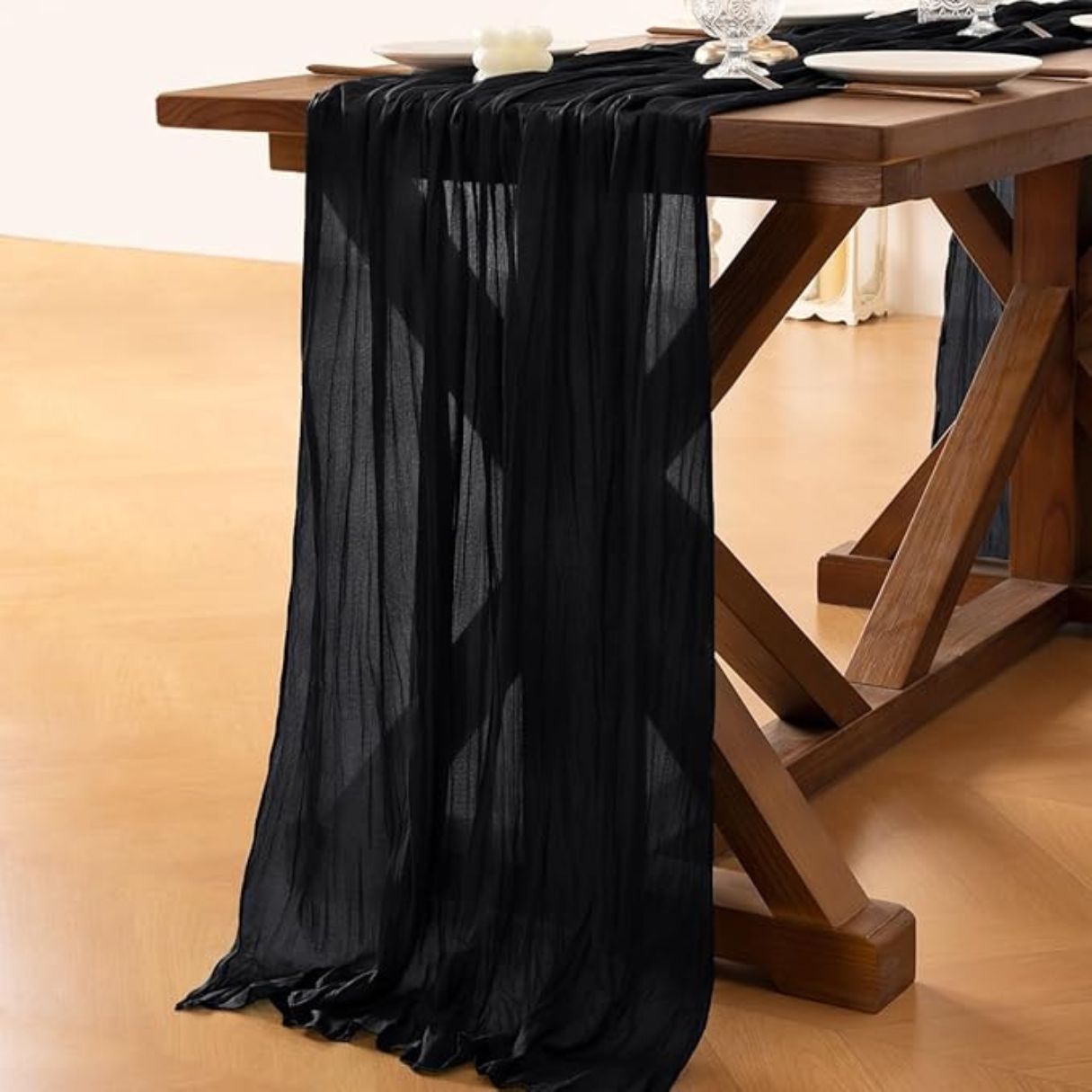 Aura Zeus - Camino De Mesas Gasa Rectangular Mantel Centro Tela 300 X 90 Cm Az