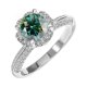 thumbnail image 1 of Anillos de Moissanita de Oro Blanco de 18K de 1 Quilate para Mujer Regalo Color D VVS1 Anillos de Diamante Anillos de Plata Esterlina S925 Joyería Anillos de Compromiso de Moissanita con Certificado, 1 of 8